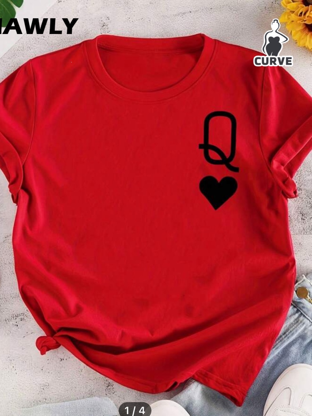SHEIN Bright Red Women's Knit Top